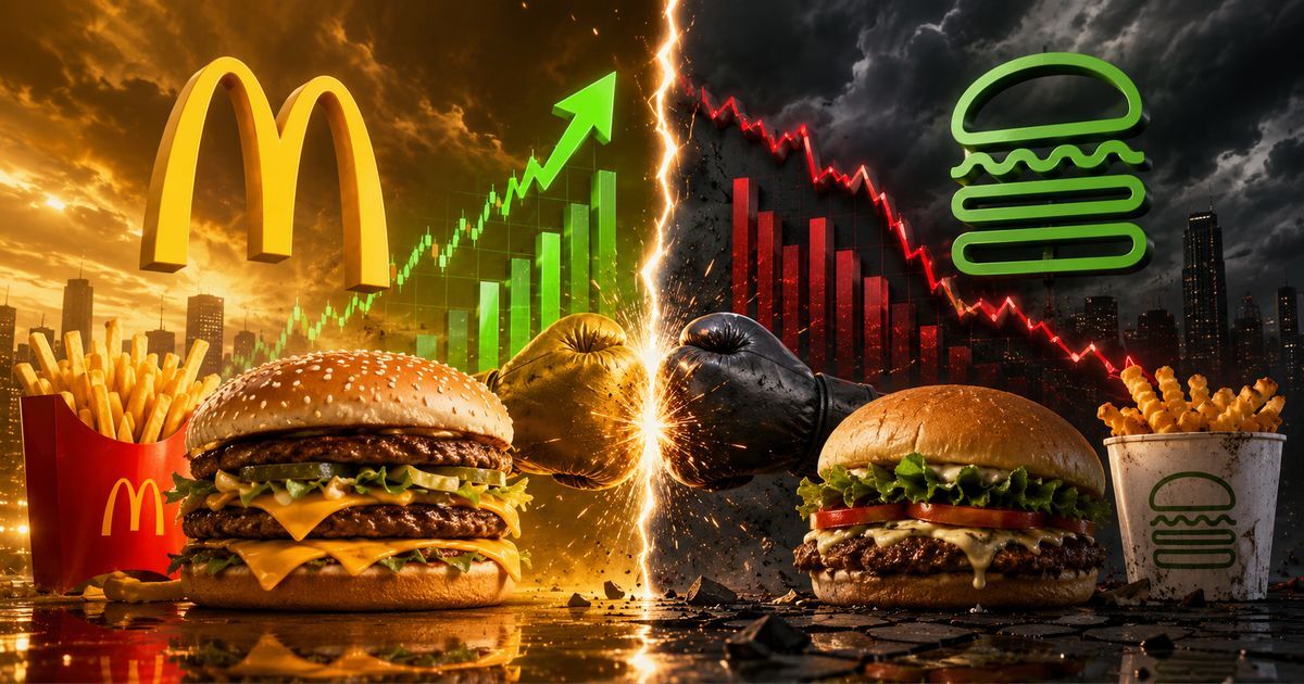 Burger-Duell: W&auml;hrend McDonald&rsquo;s liefert, st&uuml;rzt Shake Shack brutal ab