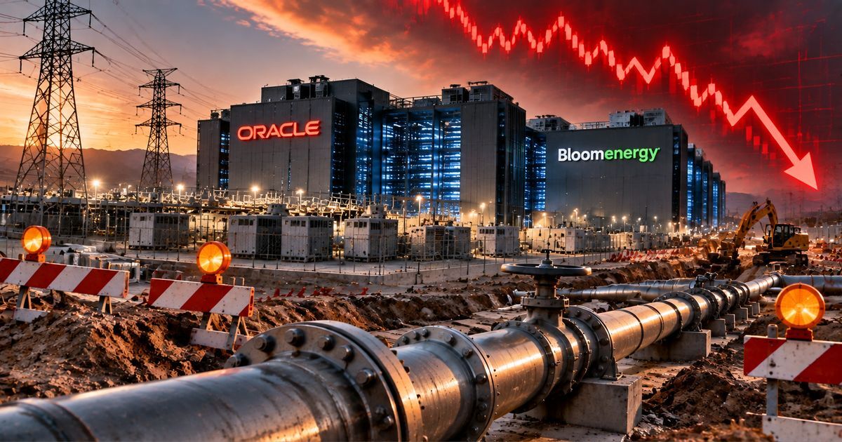 Strom-Stress f&uuml;r KI: Oracle beruft sich auf h&ouml;here Gewalt &ndash; Bloom Energy st&uuml;rzt mit ab!