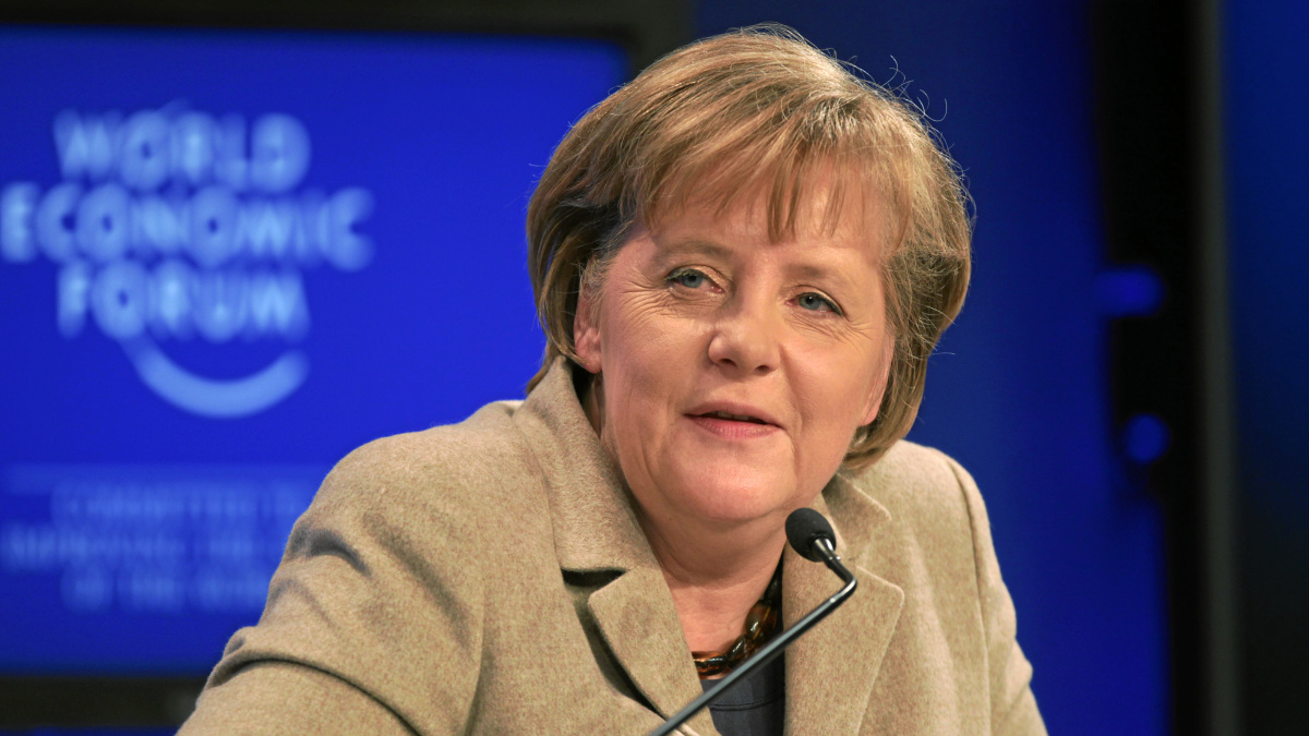 Angela Merkel beim Weltwirtschaftsforum in Davos.