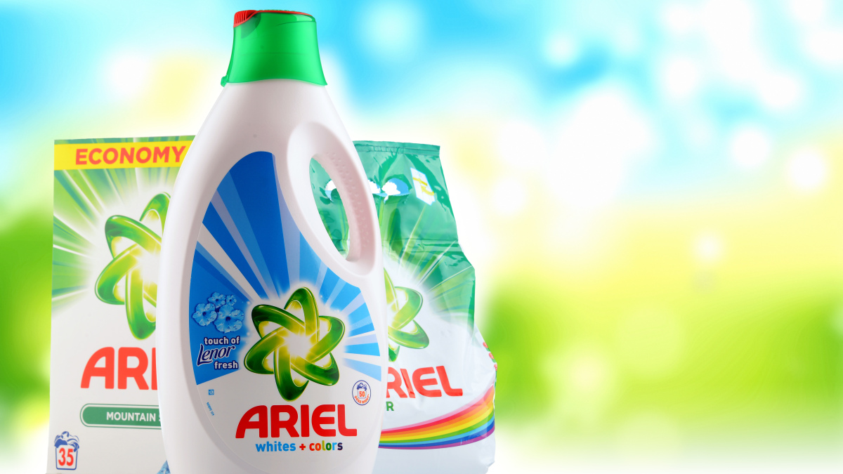 Ariel ist eine Marke von Procter & Gamble.