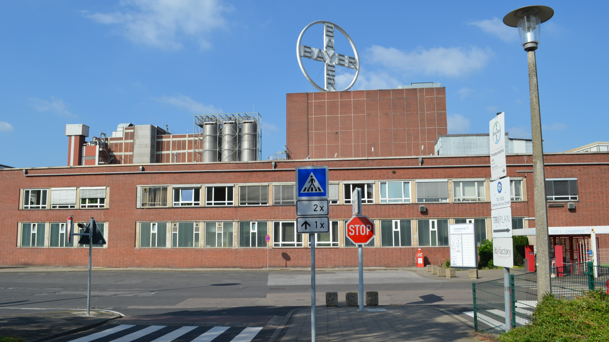 Werk der Bayer AG in Krefeld.