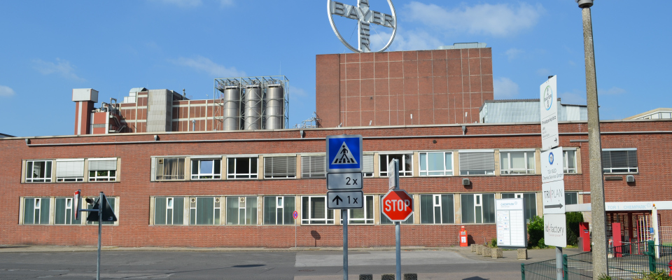Werk der Bayer AG in Krefeld.