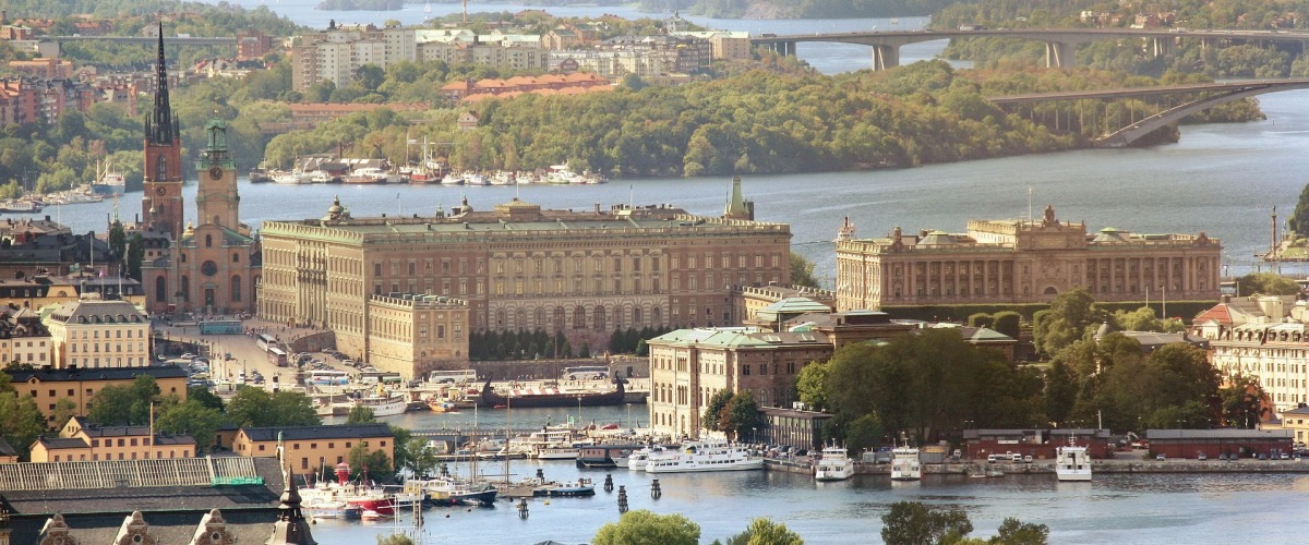 Blick auf die schwedische Hauptstadt Stockholm.
