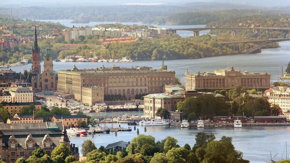 Blick auf die schwedische Hauptstadt Stockholm.