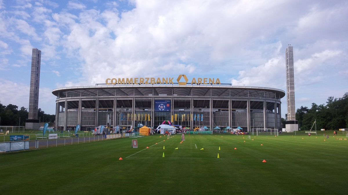 Die Commerzbank Arena, das Stadion von Eintracht Frankfurt.