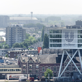 Das Büro von Unilever in Rotterdam, Niederlande.