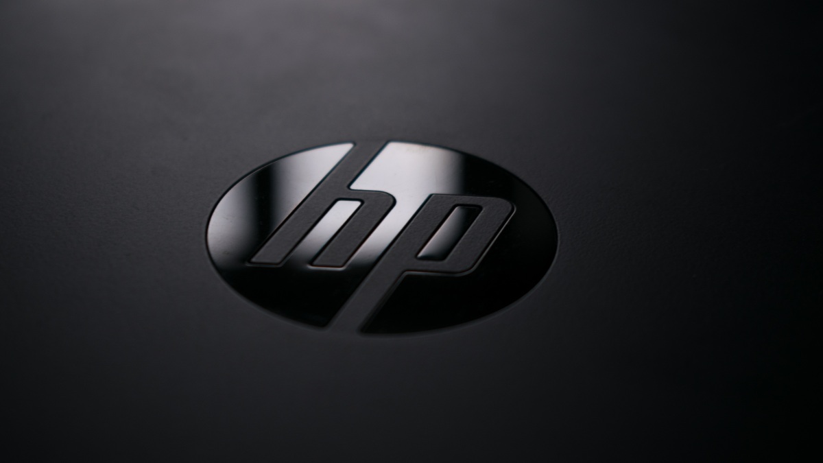 Das Logo von Hewlett Packard.