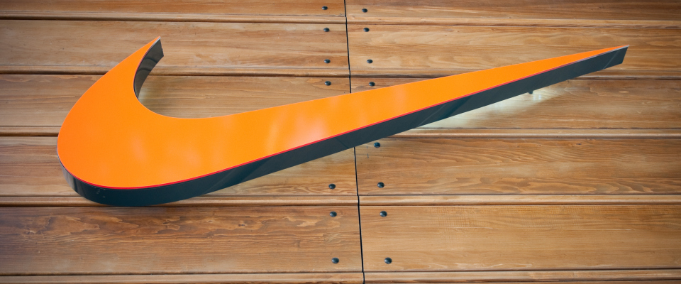 Das Logo von Nike.