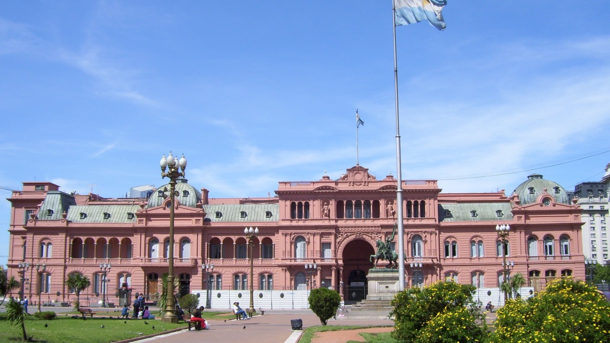 Der argentinische Präsidentenpalast Casa Rosada in Buenos Aires.