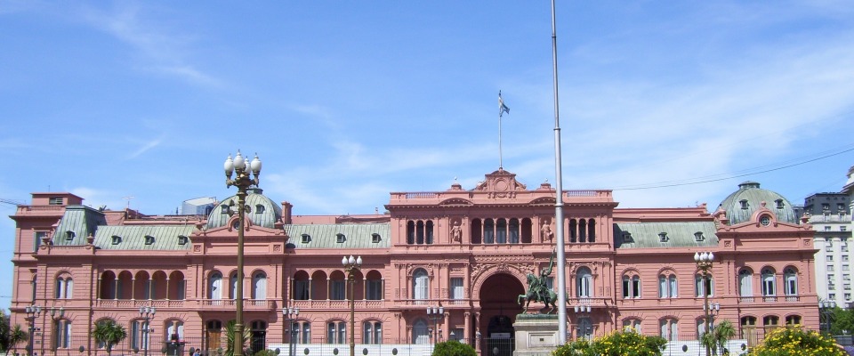 Der argentinische Präsidentenpalast Casa Rosada in Buenos Aires.