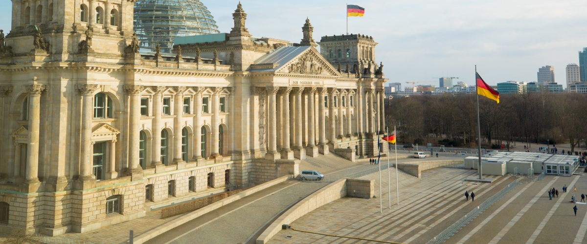Der Deutsche Bundestag in Berlin.