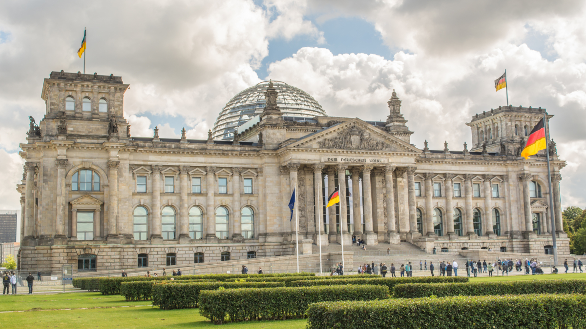 Der deutsche Reichstag in Berlin.