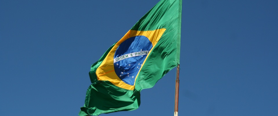 Die brasilianische Flagge.