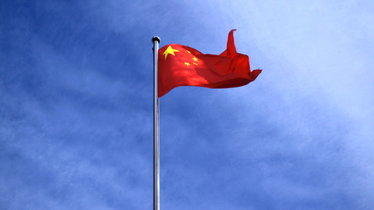 Die chinesische Flagge.
