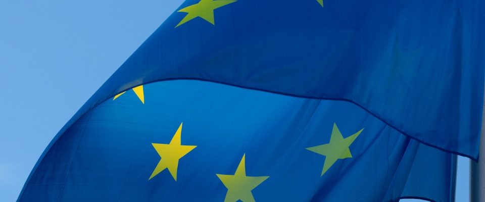 Die EU-Flagge.