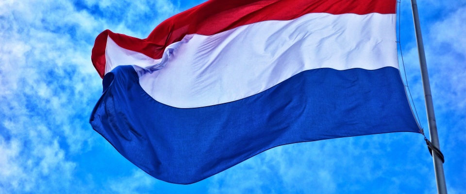 Die Flagge der Niederlande.