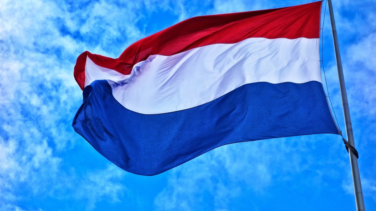 Die Flagge der Niederlande.