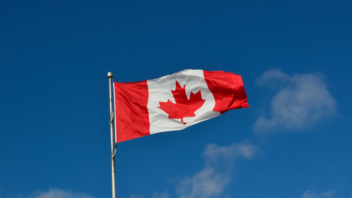 Die Flagge Kanadas.