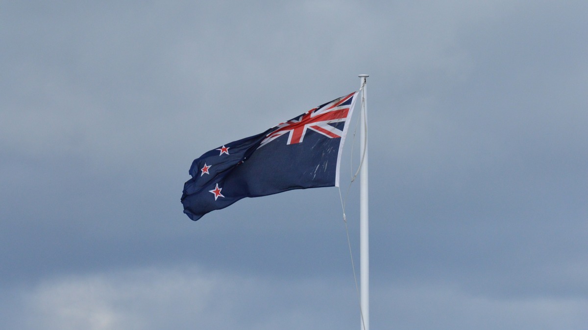 Die Flagge Neuseelands.