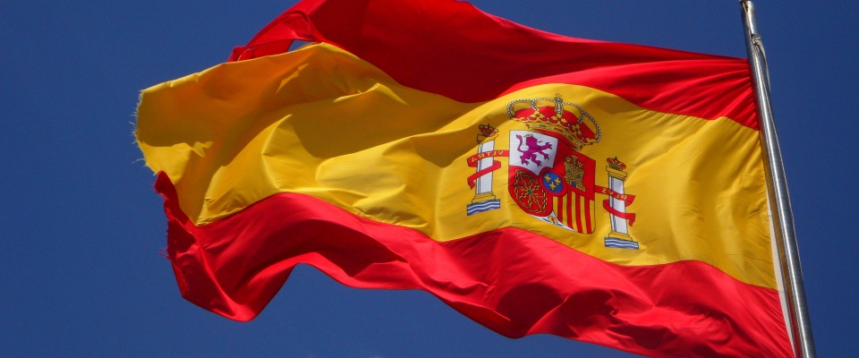 Die Flagge Spaniens.