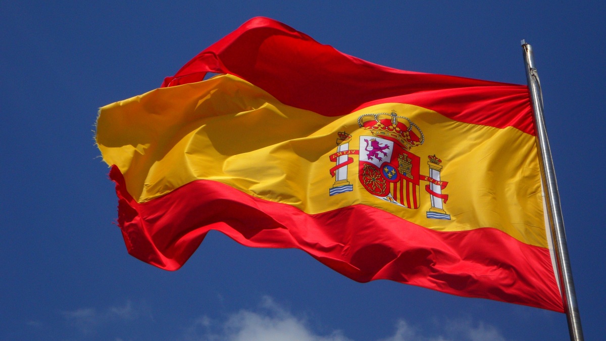 Die Flagge Spaniens.