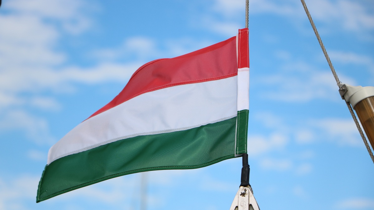 Die Flagge Ungarns.