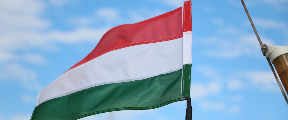 Die Flagge Ungarns.