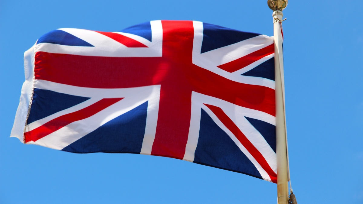 Die Flagge von Großbritannien.