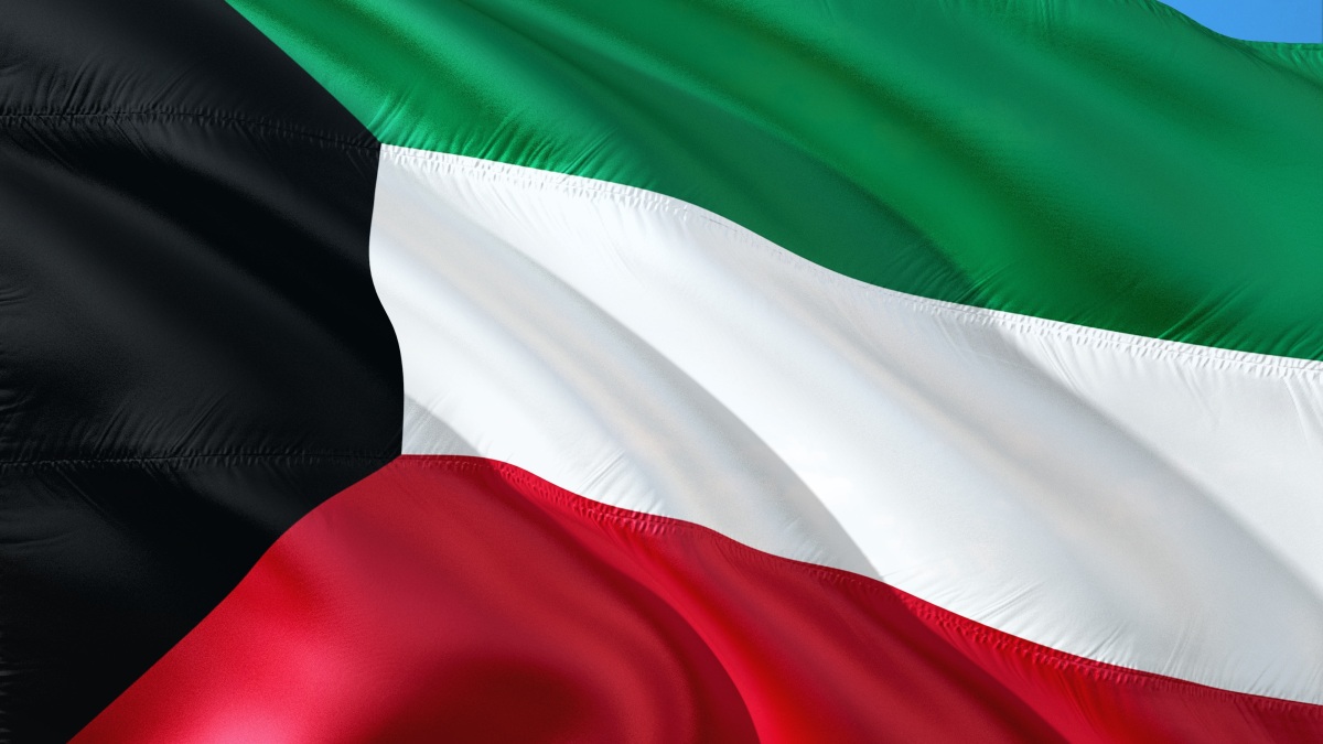 Die Flagge von Kuwait.