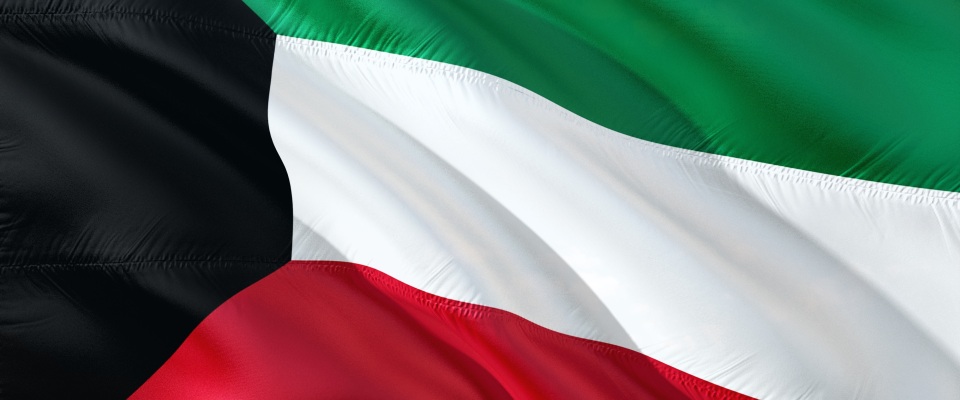 Die Flagge von Kuwait.