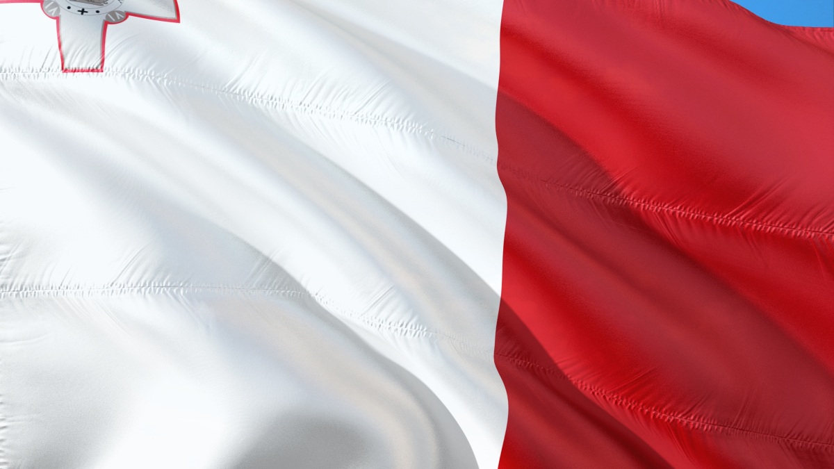 Die Flagge von Malta.