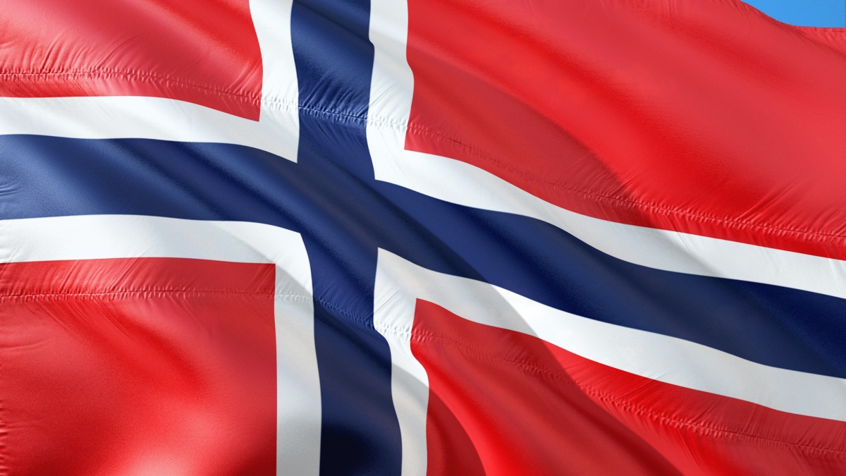 Die Flagge von Norwegen.
