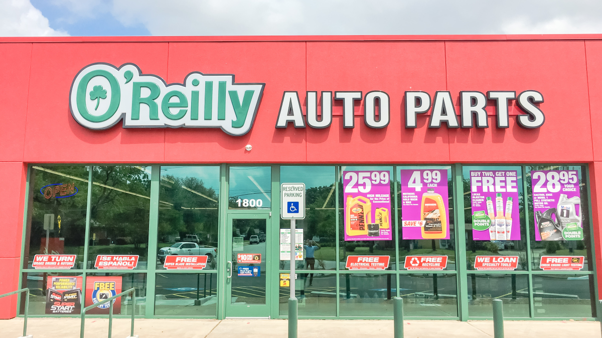 Die Front eines O'Reilly-Shops in den USA.