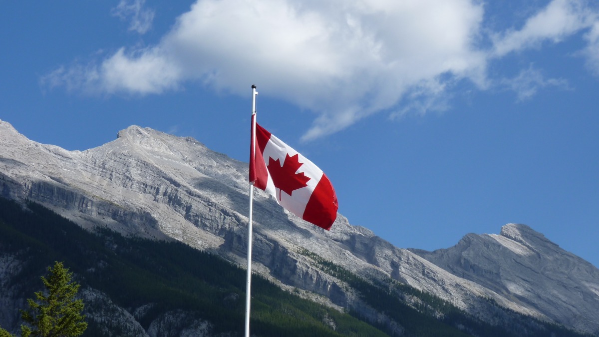 Die kanadische Flagge.