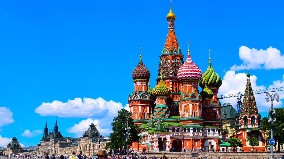 Die Moskauer Basilius-Kathedrale.