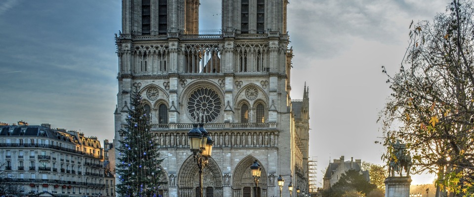Die Pariser Kathedrale Notre Dame.