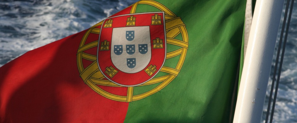 Die portugiesische Flagge.