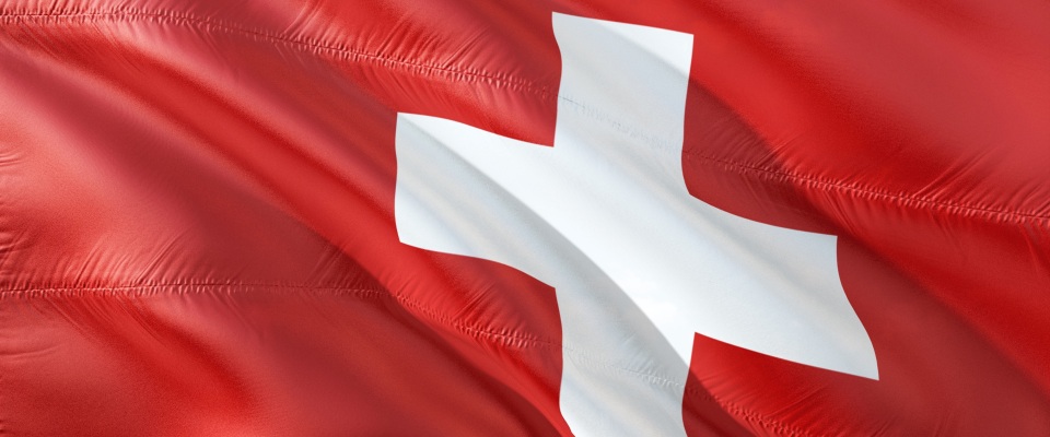 Die Schweizer Flagge.