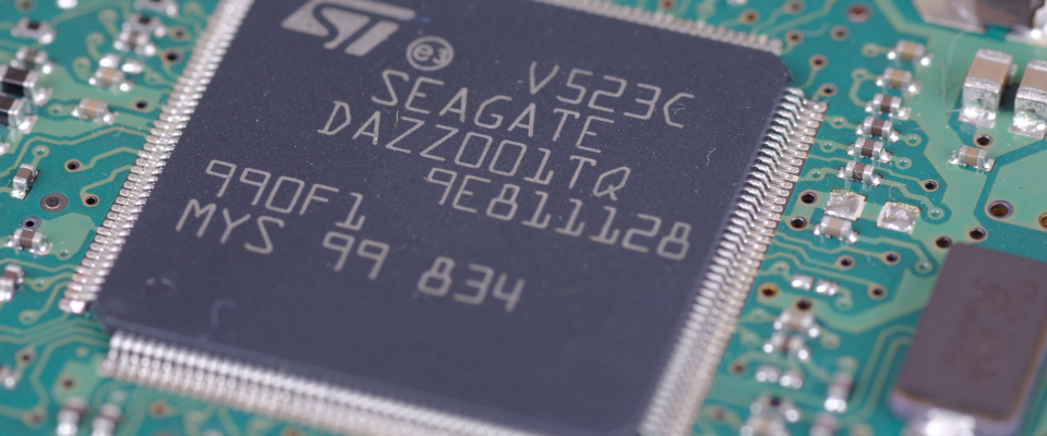 Ein Chip der Firma Seagate.