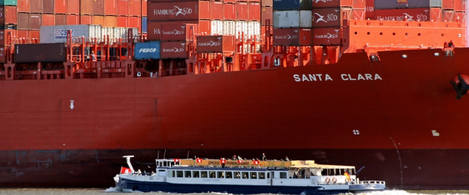 Ein Containerschiff (Symbolbild).