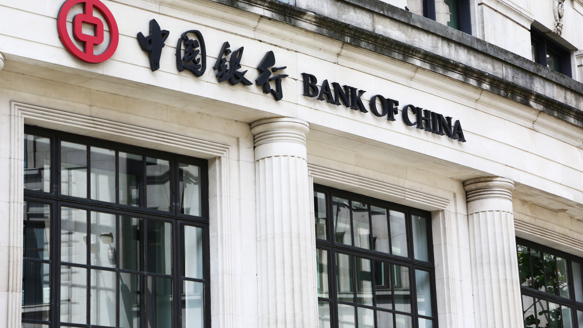 Ein Gebäude der Bank of China in London.