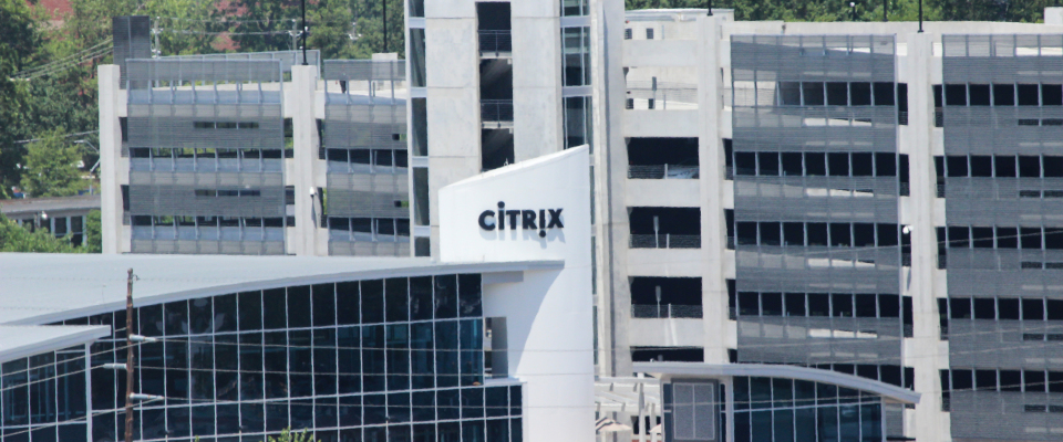 Ein Gebäude von Citrix in North Carolina, USA.