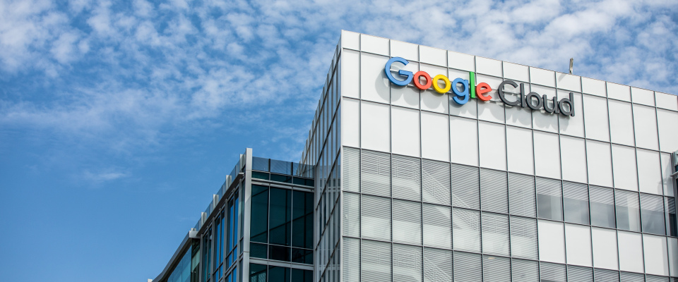 Ein Gebäude von Google im Silicon Valley.