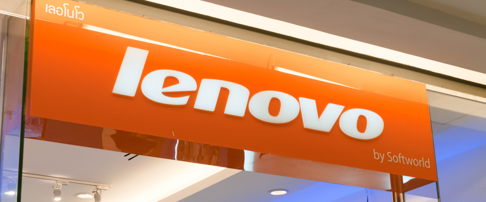 Ein Lenovo-Geschäft in Bangkok, Thailand.