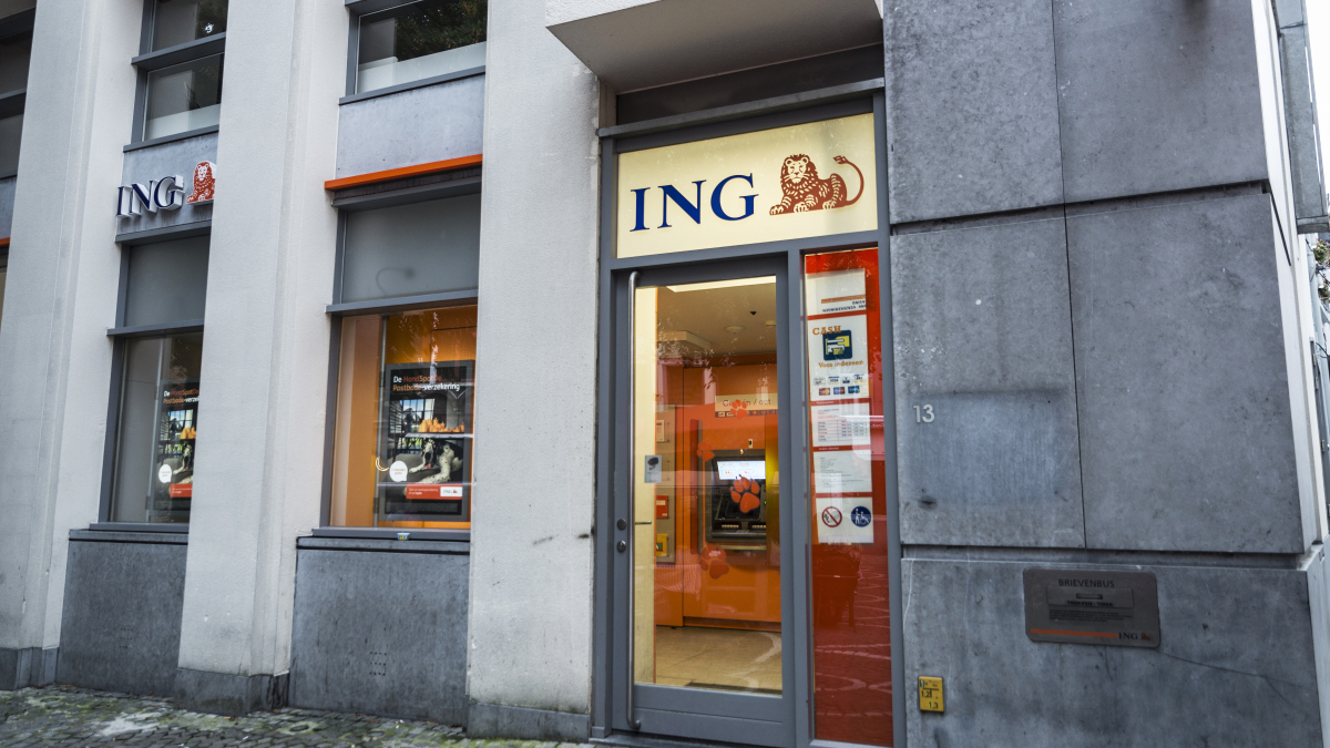 Eine Filiale der ING in Belgien.