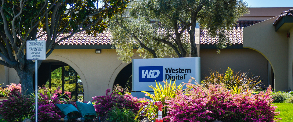 Eine Geschäftsstelle von Western Digital im kalifornischen Mountain View.