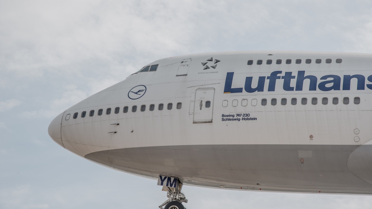 Eine Maschine der Lufthansa.