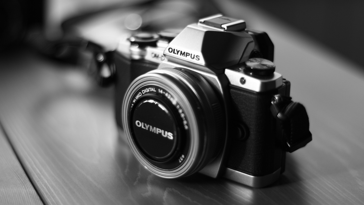 Eine Kamera von Olympus.