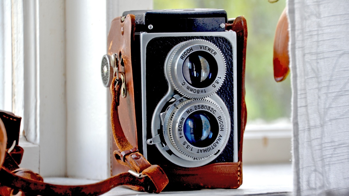 Eine Ricoh Kamera mit Anastigmat.