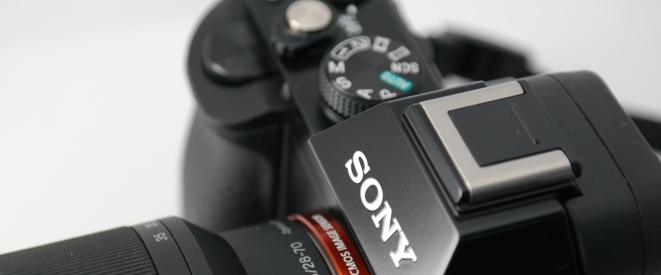 Eine Sony-Spiegelreflexkamera.
